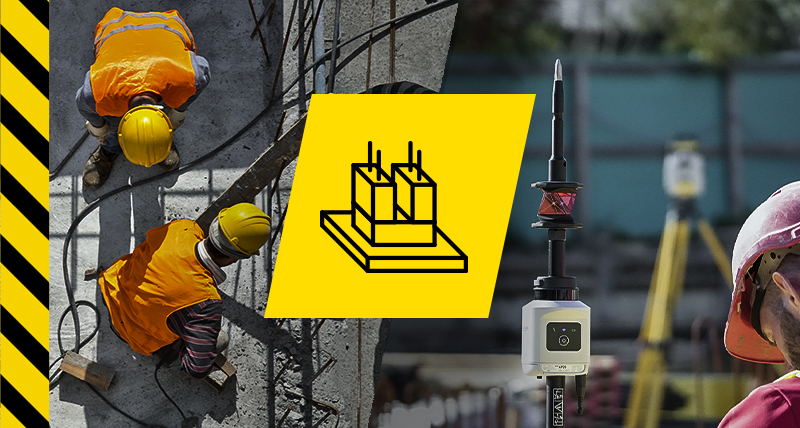 Rozwiązania Leica iCON build dla konstrukcji budowlanych w dużych projektach.